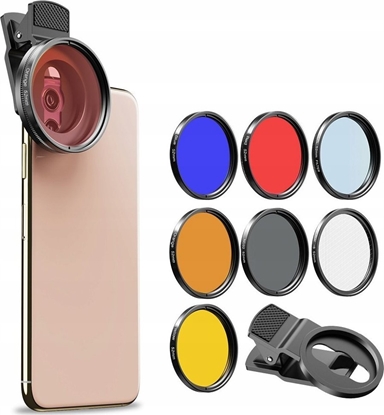 Изображение Apexel Zestaw Filtrów 7w1 Filtry Filtr Do Telefonu / Apl-52uv-7f