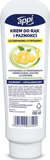 Изображение Appi Ochronny krem do rk i paznokci Glicerynowo-cytrynowy 100 ml