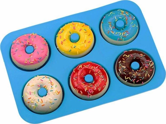 Picture of Aptel AG433D FORMA SILIKONOWA DO WYPIEKU PCZKÓW DONUTÓW niebieska