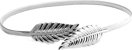 Picture of Aptel METALOWY PASEK DAMSKI DO SUKIENKI ozdobny 70cm srebrny BQ53H