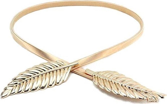 Picture of Aptel METALOWY PASEK DAMSKI DO SUKIENKI ozdobny 70cm zoty BQ53G