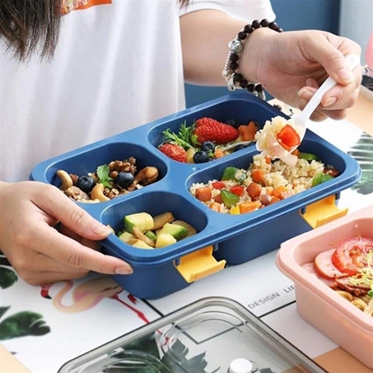 Attēls no Aptel Zamykany Pojemnik Obiadowy 1200ml niebieski DA1A