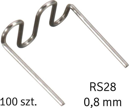 Attēls no Aptel Zszywki do zgrzewarek i spawarek plastiku rs28 0,8 mm, 100 szt, srebrne (AG713A)