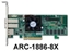 Изображение Areca Raid Controller ARC-1886-8X 8-Port Tri Mode PCIe 4.0 x8 2x SFF 8644 (extern) LP