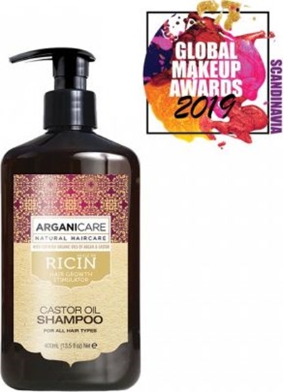 Picture of Arganicare Arganicare Castor Oil Szampon stymulujcy porost wosów 400 ml
