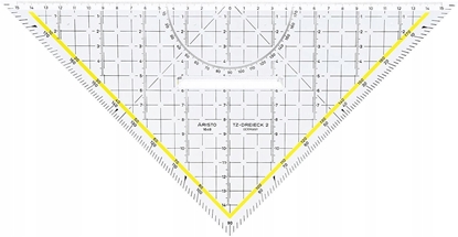 Picture of ARISTO TZ-Dreieck 32,5cm mit Griff Facette und Tuschenoppen