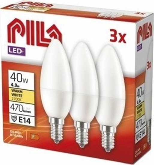 Picture of arówka LED PILA E14 4,9W barwa ciepa 3szt