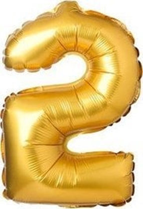 Attēls no Arpex Balon foliowy cyfra "2" zota 71cm (28")