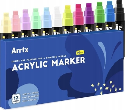 Attēls no ARRTX Akriliniai markeriai - flomasteriai ARRTX, 12 spalv