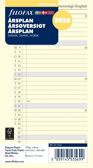 Picture of Årsplan Personal 2026 Svensk/Dansk/Norsk