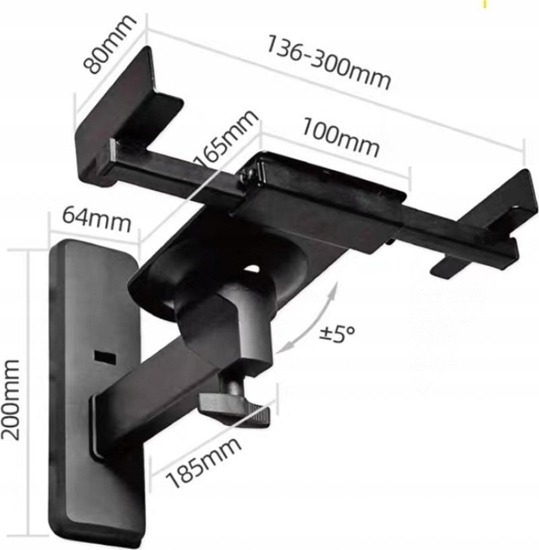 Picture of Art ART SPEAKER HOLDER clamping black 20kg 2 pcs. G-10