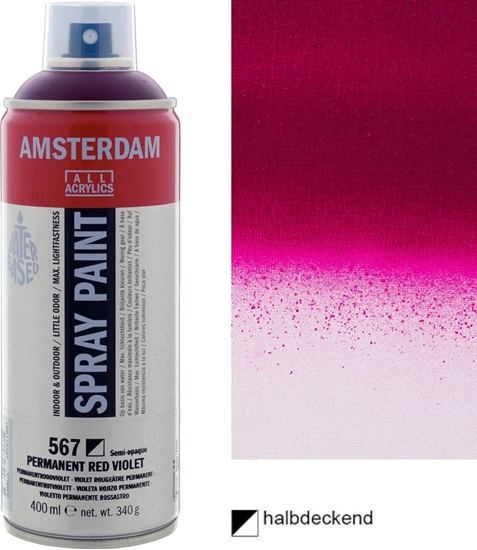 Picture of Artequipment Amsterdam Spray Paint Permanent Red Violet 567