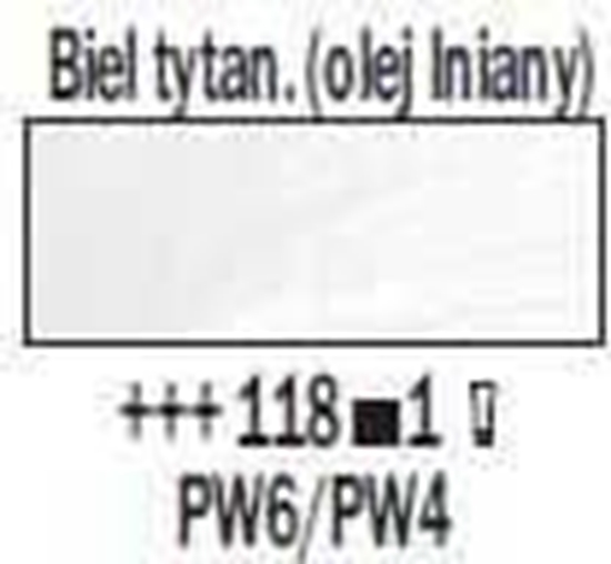 Picture of Artequipment TALENS REMBRANDT 40ML 118 - TITANIUM WHITE (LINSEED OIL) - farba olejna uniw