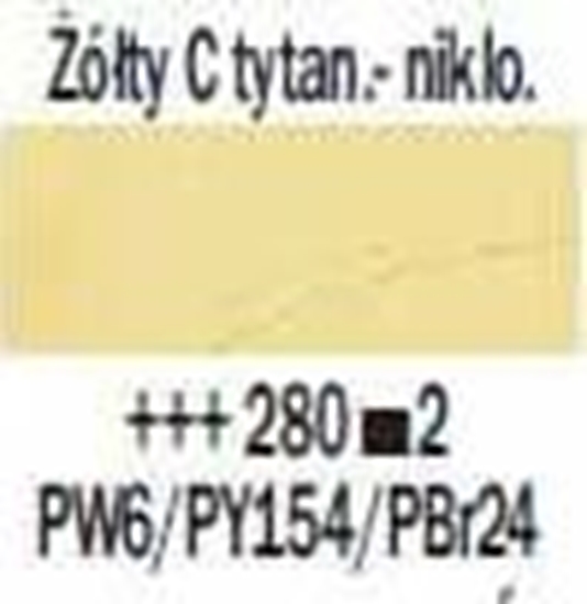 Picture of Artequipment TALENS REMBRANDT 40ML 280 - NICKEL TITANIUM YELLOW DEEP - farba olejna uniw