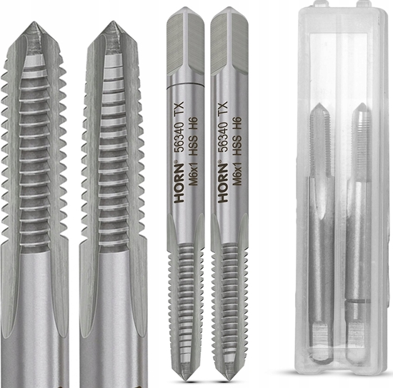 Изображение ARTPOL ARTPOL KOMPLET GWINTOWNIKÓW RCZNYCH M 6x1,00mm  2szt.