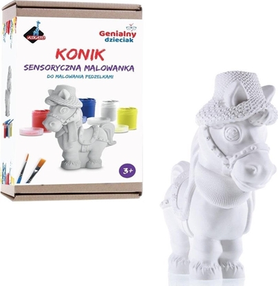 Изображение Askato Genialny dzieciak. Malowanka sensoryczna Konik