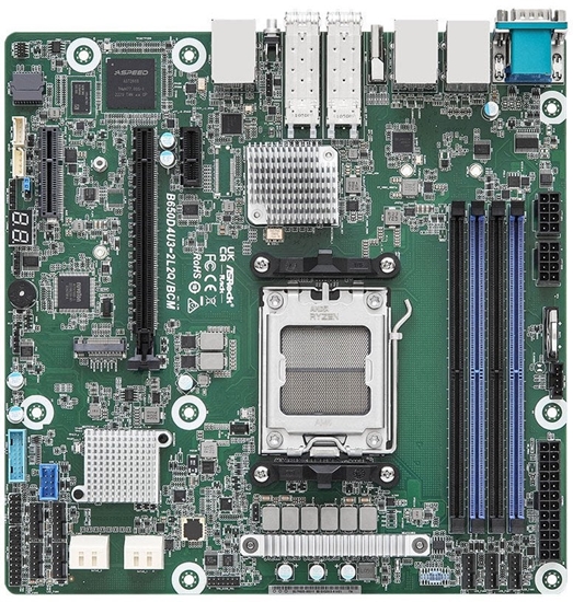 Изображение ASRock Mainboard B650D4U3-2L2Q/BCM micro-ATX Sockel AM5 Single