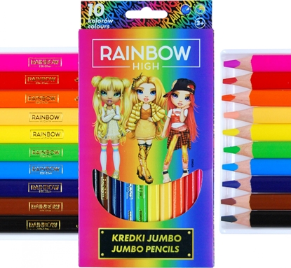 Изображение Astra Kredki oówkowe jumbo 10 kolorów Rainbow High Astra