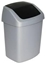 Attēls no Atkritumu spainis Swing Top 25L 34 6x27 8x51 1cm tumsi peleka/sudraba 3253923986631