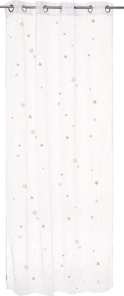 Изображение Atmosphera Zasona w gwiazdki Biaa Firanka Gotowa na kókach 140x250 cm