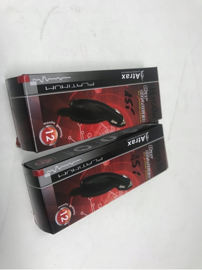 Изображение ATX Platinum Premium Car charger 12 / 24V / 1A + Micro USB cable Black (Red Blister)