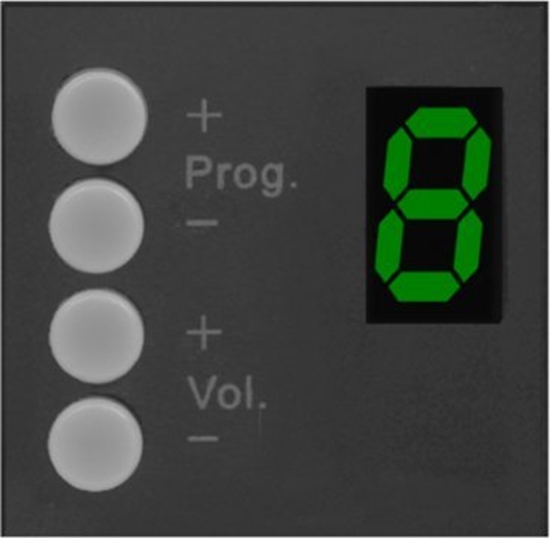 Picture of Audac AUDAC DW3020/B Wall panel controller 45 x 45 mm Black version