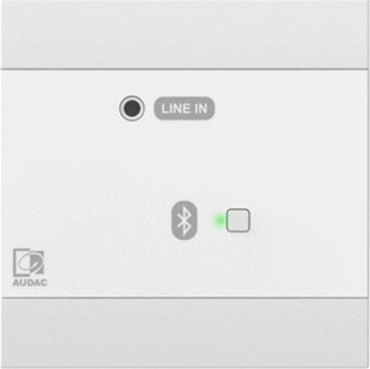 Изображение Audac AUDAC NWP300/W Sieciowy panel wejciowy audio - BT + jack 3,5 mm (4 CH) Wersja biaa