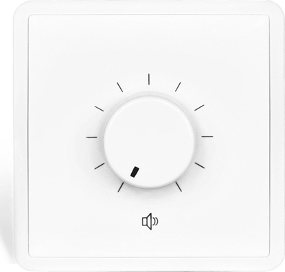 Picture of Audac AUDAC VC3102/W 100V volume controller 100W 80 x 80 mm White version