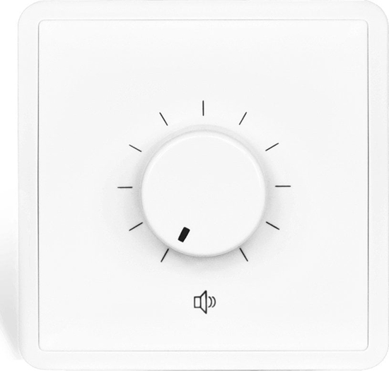 Picture of Audac AUDAC VC3102/W 100V volume controller 100W 80 x 80 mm White version