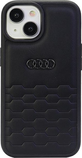 Picture of Audi Audi GT Synthetic Leather iPhone 15 / 14 / 13 6.1" czarny/black hardcase AU-TPUPCIP15-GT/D2-BK
