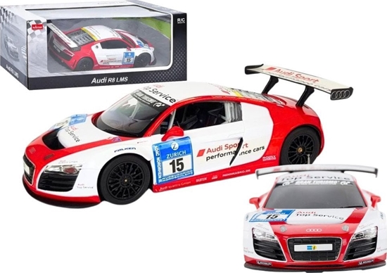 Picture of Auto R/C 1:24 Zdalnie Sterowane Sportowe AUDI R8 LMS Biae Rastar