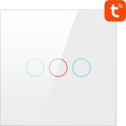 Picture of Avatto Smart Light Switch WiFi Avatto TS02-EU-W3 3 Way TUYA (white)