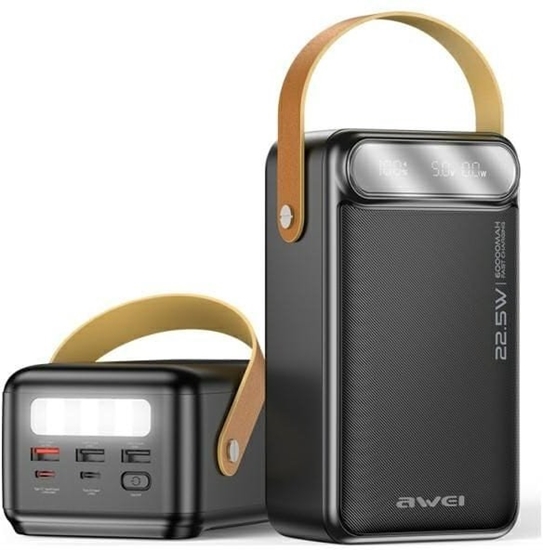 Изображение Powerbank Awei P101K 60000mAh Czarny