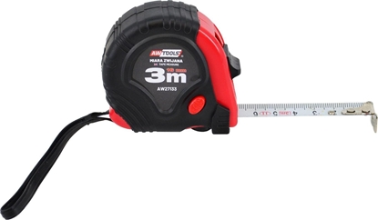 Изображение AWTools AWTOOLS MIARA ZWIJANA CZERWONO-CZARNA 10m x 25mm AW27137