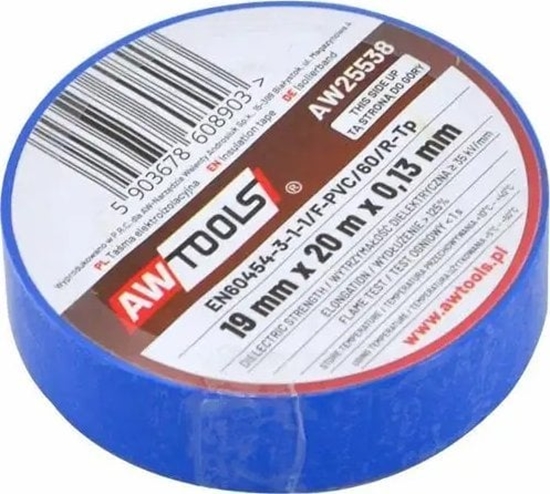 Изображение AWTools AWTOOLS TAMA IZOLACYJNA 19mm x 20m NIEBIESKA