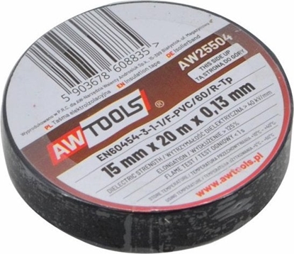 Изображение AWTools AWTOOLS TAMA IZOLACYJNA 25mm x 20m CZARNA
