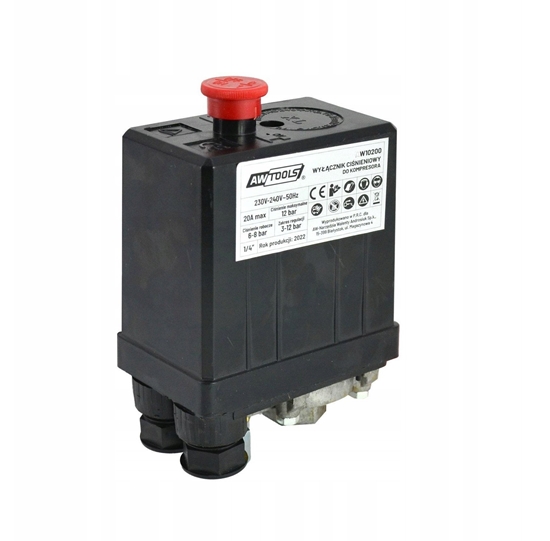 Изображение AWTOOLS WYCZNIK CINIENIOWY KOMPRESORA PRESOSTAT 230V 1/4"