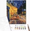 Attēls no Axendor Malowanie po numerach BRUSHME, 40x50 cm, nocna kawiarnia w Arles, Vincent van Gogh, 1 szt.