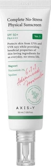 Picture of Axis-Y Complete No- Stress Physical Sunscreen SPF50 Sunprotection cream 50 ml