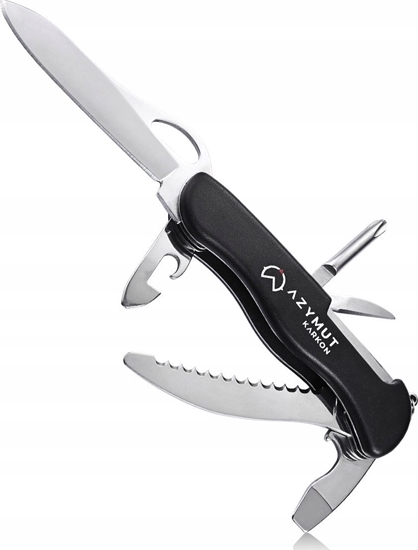 Picture of Azymut Scyzoryk AZYMUT Karkon - 9 narzdzi + kabura, 113 mm czarny (HK20018)