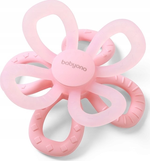 Picture of BABY ONO 1596/01 GRYZAK SILIKONOWY        FLOWER