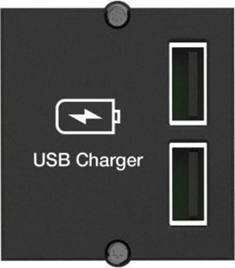 Picture of Bachmann Custom Module USB Double Charger, black, 0.2 m