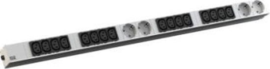 Picture of Bachmann IT PDU ALU 1U 16x C13 4x earthing contact CEE 16A blue