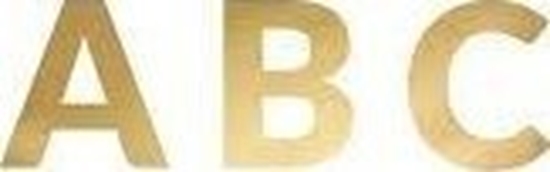 Picture of Baner Alfabet zoty 14cm