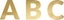 Picture of Baner Alfabet zoty 14cm