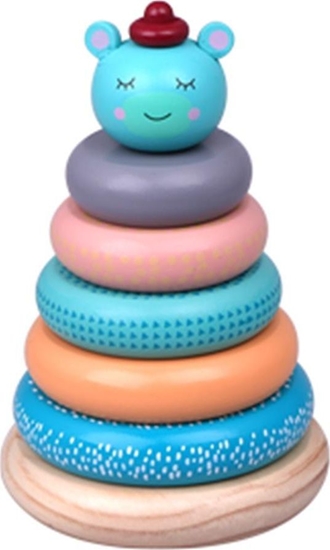 Picture of Barbo Toys Drewniana wiea Piramida Leni Przyjaciele