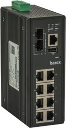Attēls no Barox LT-L802GBTME cza sieciowe Zarzdzany L3 Gigabit Ethernet (10/100/1000) Czarny