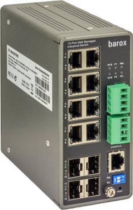 Attēls no Barox RY-804GBTME cza sieciowe Zarzdzany L2/L3 Gigabit Ethernet (10/100/1000) Czarny