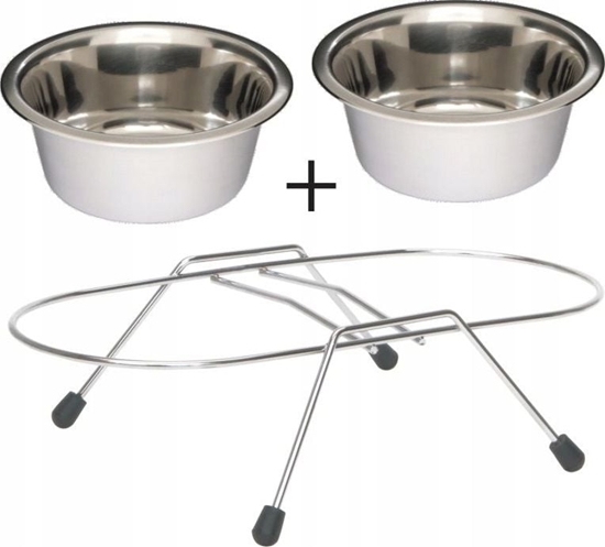 Изображение Barry King Stojak z miskami 2.8L 2szt.