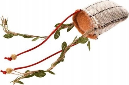 Attēls no Barry King Zabawka dla kota, lniana poduszka ze sznurkami, 22x6cm